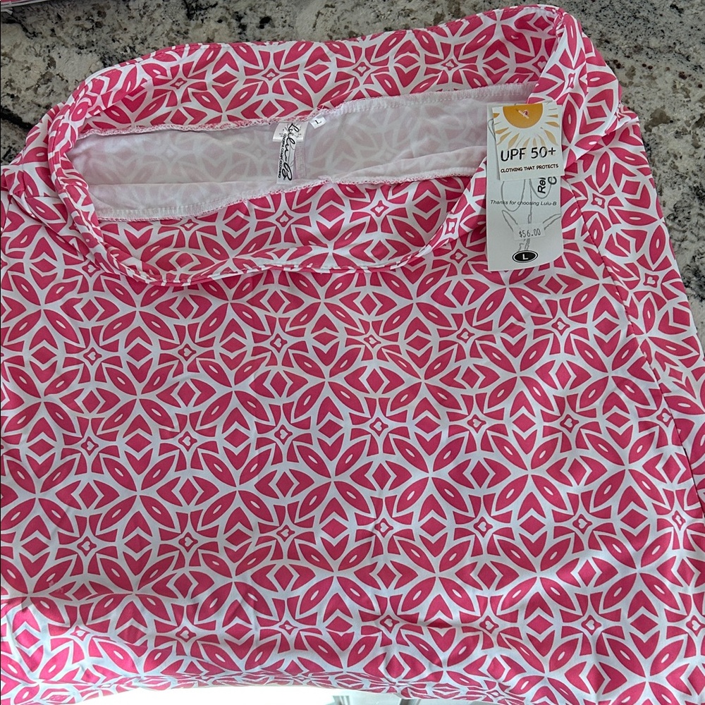 Lulu-B Pink Patterned Skirt